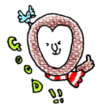 MUFFLERS drawn with the colored pencil sticker #2577868