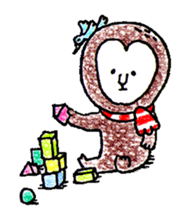 MUFFLERS drawn with the colored pencil sticker #2577870