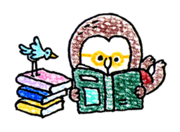 MUFFLERS drawn with the colored pencil sticker #2577876