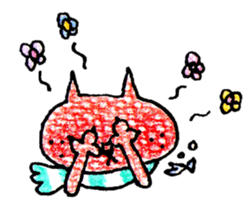 MUFFLERS drawn with the colored pencil sticker #2577879