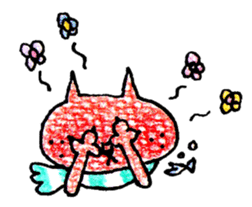 MUFFLERS drawn with the colored pencil sticker #2577879