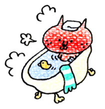 MUFFLERS drawn with the colored pencil sticker #2577881