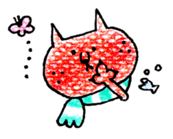 MUFFLERS drawn with the colored pencil sticker #2577883