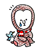 MUFFLERS drawn with the colored pencil sticker #2577884