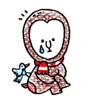 MUFFLERS drawn with the colored pencil sticker #2577884