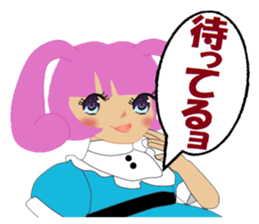 Cute Bunny Tiara Girl sticker #2577928