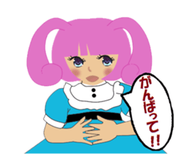 Cute Bunny Tiara Girl sticker #2577933