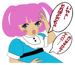 Cute Bunny Tiara Girl sticker #2577950