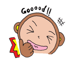 Hitosaru is monkey. sticker #2578329