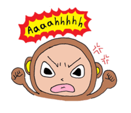 Hitosaru is monkey. sticker #2578340