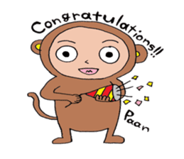 Hitosaru is monkey. sticker #2578341