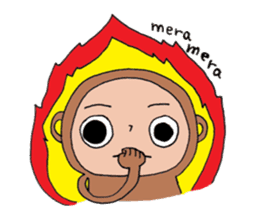 Hitosaru is monkey. sticker #2578349