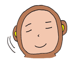 Hitosaru is monkey. sticker #2578350