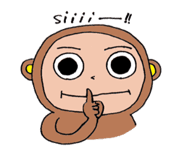 Hitosaru is monkey. sticker #2578352