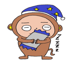 Hitosaru is monkey. sticker #2578362