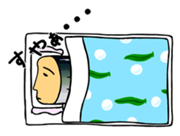 fish with a human looking face sticker #2578410