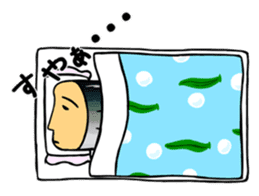 fish with a human looking face sticker #2578410