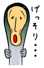 fish with a human looking face sticker #2578423