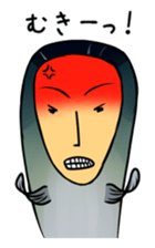 fish with a human looking face sticker #2578434