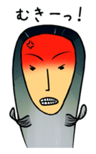 fish with a human looking face sticker #2578434