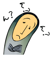 fish with a human looking face sticker #2578436