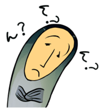 fish with a human looking face sticker #2578436