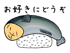 fish with a human looking face sticker #2578438