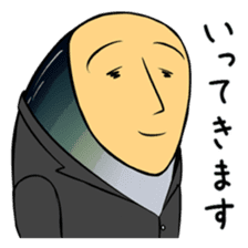 fish with a human looking face sticker #2578442