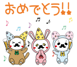 Mustache Animals sticker #2578652