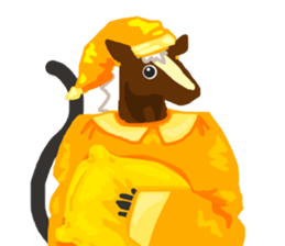 Horse cat sticker #2578865