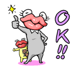 Parent and child "TARARO" of the ghost. sticker #2579167