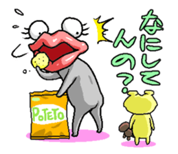 Parent and child "TARARO" of the ghost. sticker #2579184