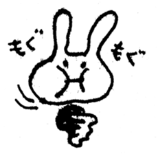 marico morinaga's stamp of bunny sticker #2579212