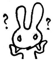 marico morinaga's stamp of bunny sticker #2579217