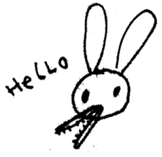 marico morinaga's stamp of bunny sticker #2579219