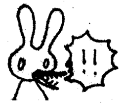 marico morinaga's stamp of bunny sticker #2579221