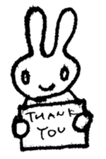 marico morinaga's stamp of bunny sticker #2579226