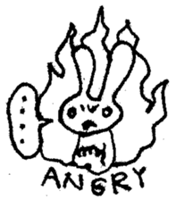 marico morinaga's stamp of bunny sticker #2579229