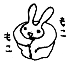 marico morinaga's stamp of bunny sticker #2579233