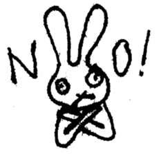 marico morinaga's stamp of bunny sticker #2579241