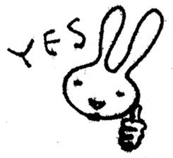 marico morinaga's stamp of bunny sticker #2579242