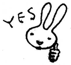 marico morinaga's stamp of bunny sticker #2579242