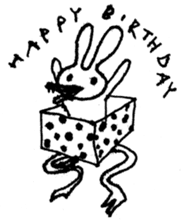 marico morinaga's stamp of bunny sticker #2579243