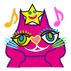 SHOCKING PINKiee the Cat <for biz J1>