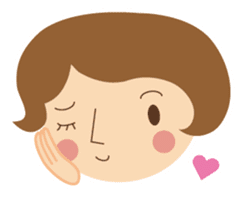 Short bob haircuts woman sticker #2581407