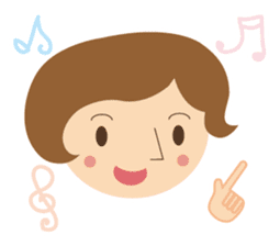 Short bob haircuts woman sticker #2581408
