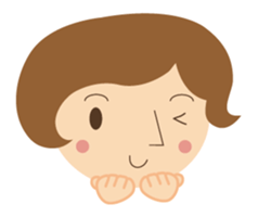 Short bob haircuts woman sticker #2581409