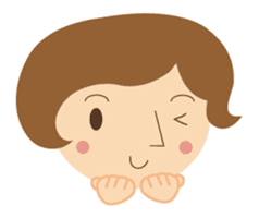 Short bob haircuts woman sticker #2581409