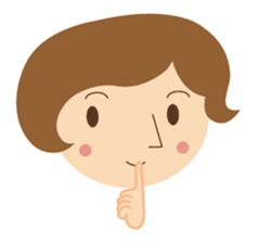 Short bob haircuts woman sticker #2581411