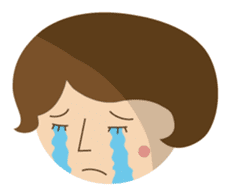 Short bob haircuts woman sticker #2581415